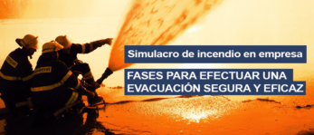 Simulacro de incendio en empresa