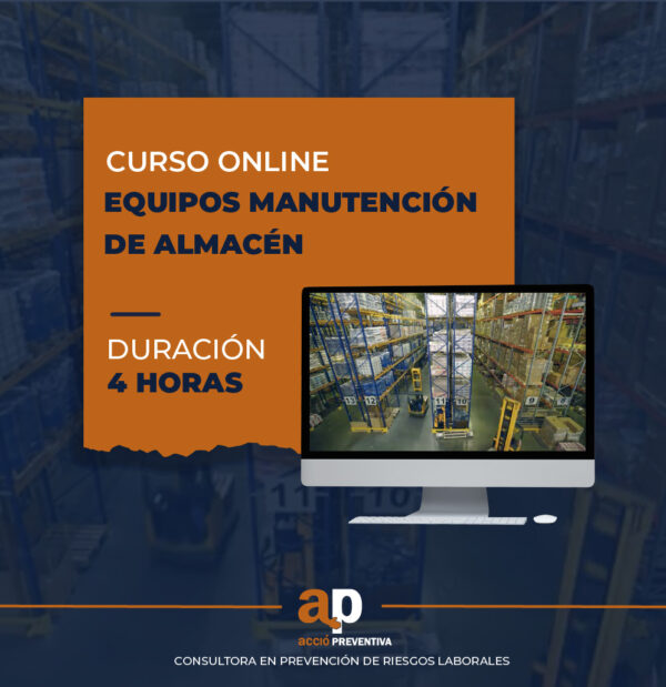 Curso equipos manutencion almacen online 4 horas