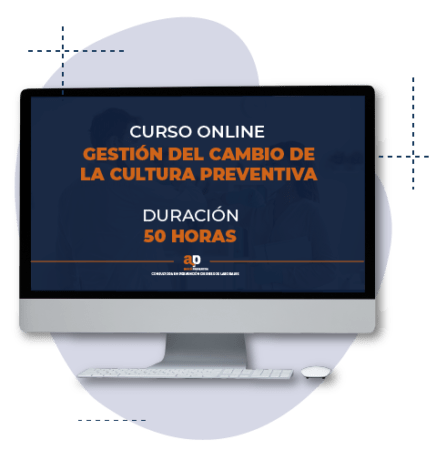 Gestión del Cambio de la Cultura Preventiva Online mockup